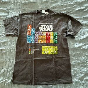 NWT Star Wars Periodic Table Graphic Tee - Grey Size Large